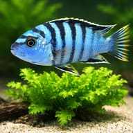 Labidochromis lundu blue 4 — close view showing fin and scale detail — representative image - view 4