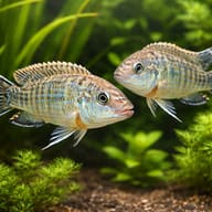 Labidochromis textilis 4 — pair in a planted aquarium — representative image - view 2