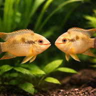 Laetacara thaeri 4 — pair in a planted aquarium — representative image - view 2