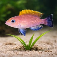 Lamprologus caudopunktatus r. f. 3 — close view showing fin and scale detail — representative image - view 4