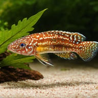 Lamprologus nkambae 4,5 - 5 — close view showing fin and scale detail — representative image - view 4