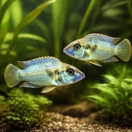 Lemaire's Lamprologus — pair in a planted aquarium — representative image - view 2