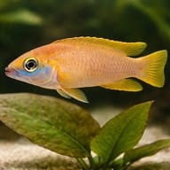 Lemon Cichlid — close view showing fin and scale detail — representative image - view 4