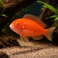 Tropheus moorii murago in a planted aquarium - view 1