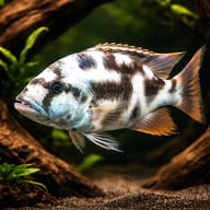 Livingston's Hap (Nimbochromis livingstonii) Lake Malawi cichlid - hero view — representative image - view 1
