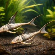 Loricaria royal sp. 8 — pair in a planted aquarium — representative image - view 2