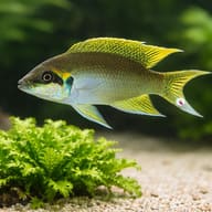 Lyretail Lamprologus Black — close view showing fin and scale detail — representative image - view 4