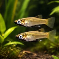 Metallic Topminnow (Girardinus metallicus) pair-style planted aquarium scene — representative image - view 2