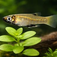 Metallic Topminnow (Girardinus metallicus) scale and plant aquarium scene — representative image - view 4