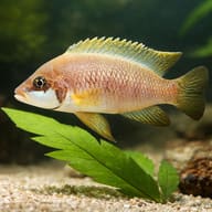 Mustax (Lamprologus mustax) — close view showing fin and scale detail — representative image - view 4
