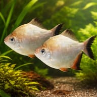 Myleus torquatus 4 — pair in a planted aquarium — representative image - view 2