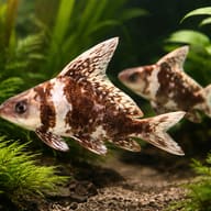 Myxocyprinus asiaticus 4 — pair in a planted aquarium — representative image - view 2