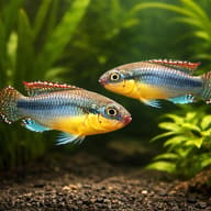 Nanochromis dimidiatus 3 — pair in a planted aquarium — representative image - view 2