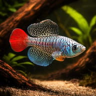Male-type Somalia Nothobranch aquarium reference; not the exact fish dispatched - view 1