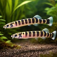 Notopterus notopterus 12 — pair in a planted aquarium — representative image - view 2
