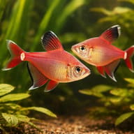 Ornate Tetra (Hyphessobrycon roberti) — pair in a planted aquarium — representative image - view 2