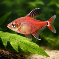 Ornate Tetra (Hyphessobrycon roberti) — close view showing fin and scale detail — representative image - view 4