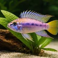 Papagalo Dwarf Cichlid — close view showing fin and scale detail — representative image - view 4
