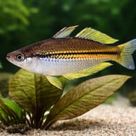 Papuensis Rainbow (Melanoteania papuensis) — close view showing fin and scale detail — representative image - view 4