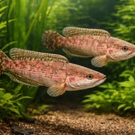 Illustrative two-fish Dusky Snakehead scene; each selected quantity is one unsexed fish — representative image - view 2