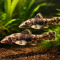 Small group of Parotocinclus spilurus in a mature planted tank - view 2