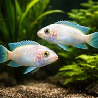 Pearl white — pair in a planted aquarium — representative image - view 2