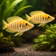 Pearly Compressiceps — pair in a planted aquarium — representative image - view 2