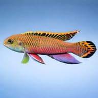 Pelvicachromis taen. kluegei 4 — side profile on a plain background — representative image - view 3