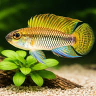 Pertensis Dwarf Cichlid — close view showing fin and scale detail — representative image - view 4