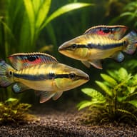 Peru Crenicichla — pair in a planted aquarium — representative image - view 2