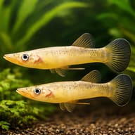 Pike Livebearer — pair in a planted aquarium — representative image - view 2