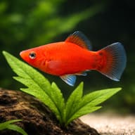 Platy Red — platy fish lifespan — close view showing fin and scale detail — representative image - view 4
