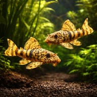 L008 Peckoltia sp. (Pleco) - UK (Peckoltia sp.) — Rare L008 Peckoltia sp — pair in a planted aquarium — representative image - view 2