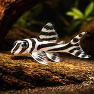 L046 Hypancistrus zebra in a planted aquarium - view 1
