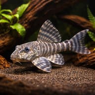L226 Panagolus changae in a planted aquarium - view 1