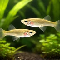 Poecilia endler female 2,5 - 3 — pair in a planted aquarium — representative image - view 2