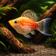 Assorted Balloon Molly showing rounded body shape in hard-water aquarium — representative image - view 1