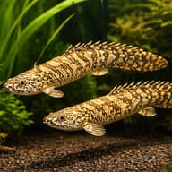 Polypterus ornatipinnis 5 — pair in a planted aquarium — representative image - view 2