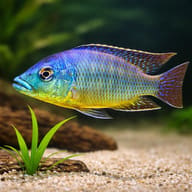 Protomelas ornatus 7 — close view showing fin and scale detail — representative image - view 4