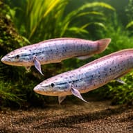 Protopterus aethiopicus 25 — pair in a planted aquarium — representative image - view 2