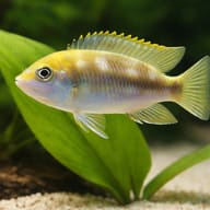 Pseudotropheus lanisticola 4 — close view showing fin and scale detail — representative image - view 4