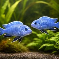 Pseudotropheus 'Newsi' — pair in a planted aquarium — representative image - view 2
