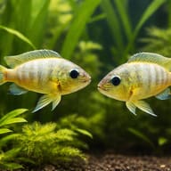 Pseudotropheus Pengoldi, Ps — pair in a planted aquarium — representative image - view 2