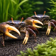 Rainbow Fiddler Crab — pair in a planted aquarium — representative image - view 2