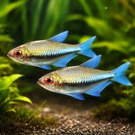 Rainbow Tetra — pair in a planted aquarium — representative image - view 2
