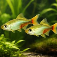Rathbun's Bloodfin — pair in a planted aquarium — representative image - view 2