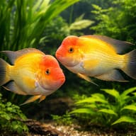 Red Devil Midas Cichlid (Amphilophus citrinellus) - pair view — representative image - view 2