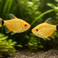 Red Eye Tetra pair in a planted aquarium — representative image - view 2