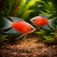 Paradise Fish Macropodus (Macropodus opercularis) — Paradise Fish in a planted subtropical aquarium — representative image - view 2
