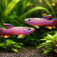 Red-Striped Killie — pair in a planted aquarium — representative image - view 2